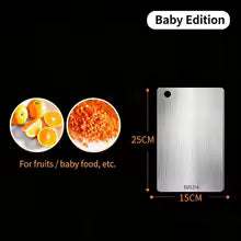 316 Stainless Steel Double-Sided Cutting Board – Thickened Food-Grade Kitchen Chopping Board