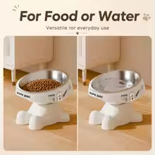 Raised Cat & Dog Food & Water Bowl – Non-Slip Pet Feeder