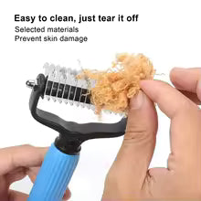 Pet Deshedding Undercoat Rake – Dog & Cat Grooming Brush