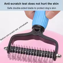 Pet Deshedding Undercoat Rake – Dog & Cat Grooming Brush
