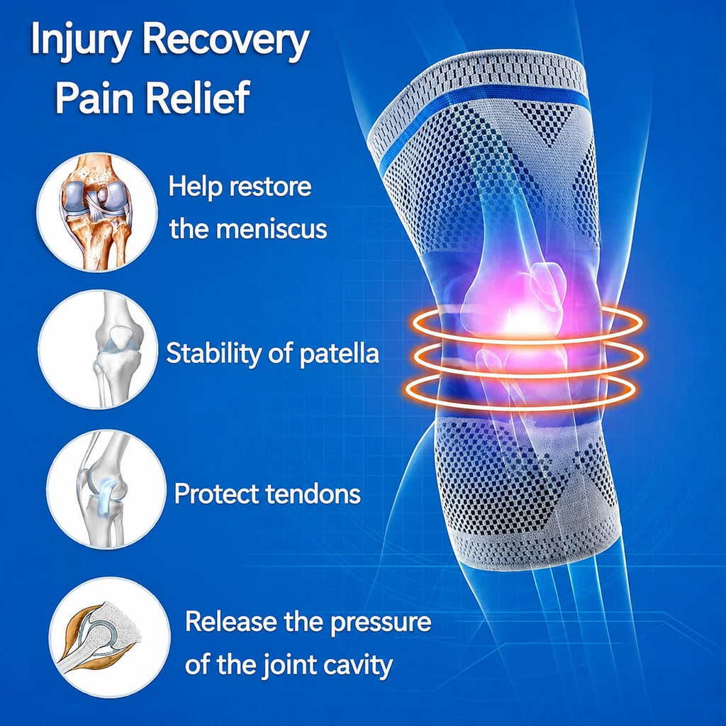 Medical Grade Knee Brace for Men & Women – Compression Support Sleeve with Gel Padding